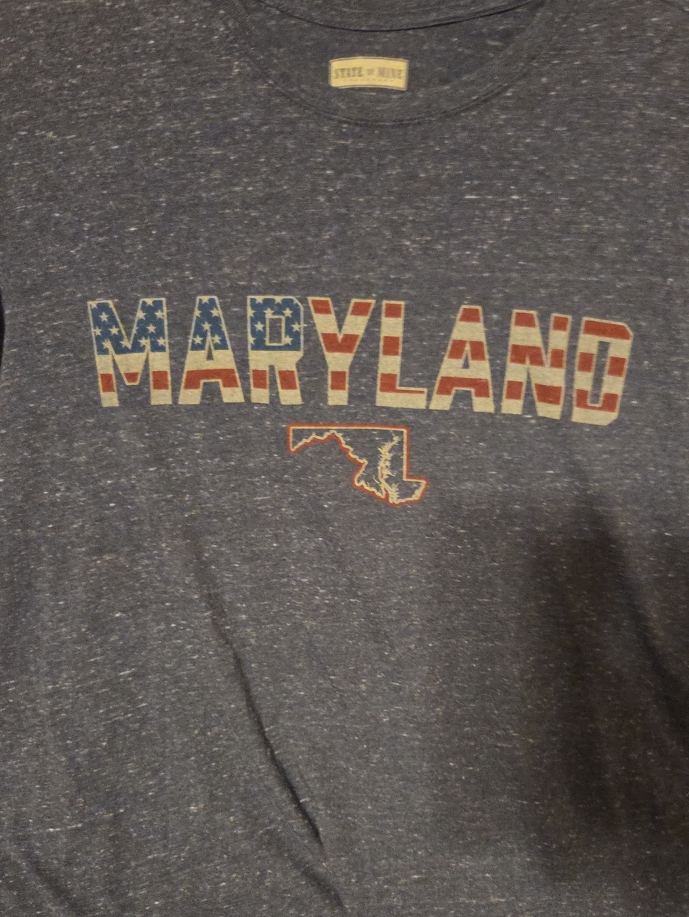 State of Mine Navy Heather Graphic Tee